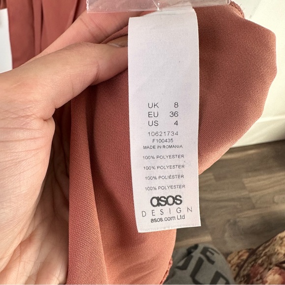 ASOS Design Long Sleeve Wrap Midi Dress - Picture 7 of 9